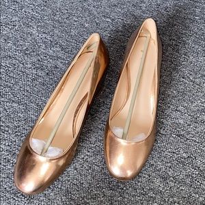 Dorothy Perkins rose gold metallic heels